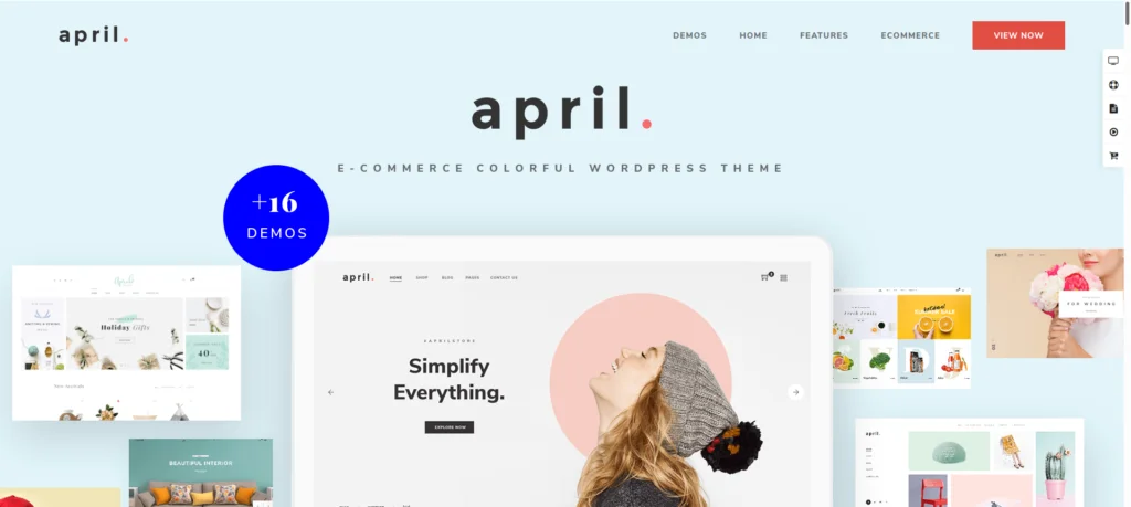 APRIL – Fashion WooCommerce WordPress Theme