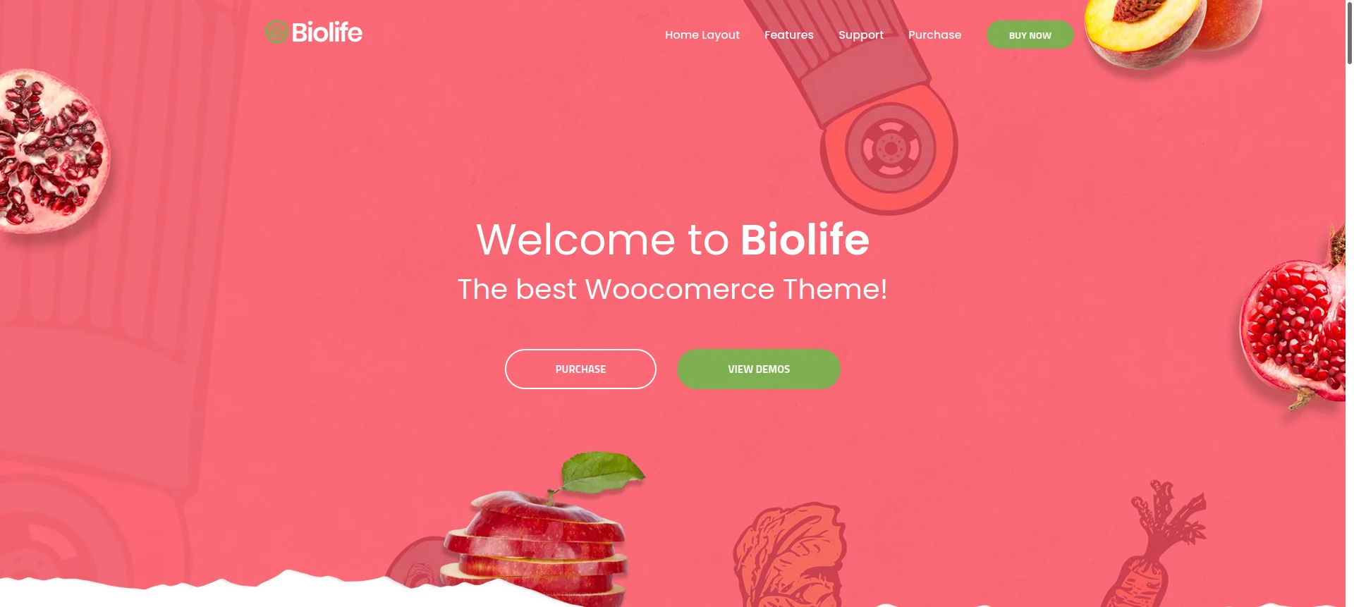 Biolife – Organic Food Theme