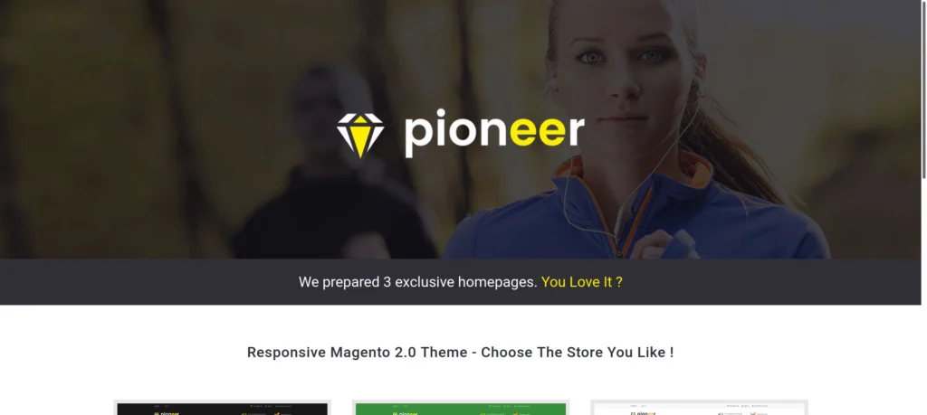 Pioneer – Multipurpose Responsive Magento2 Theme | Fashion Sportswear Food & Jewellery