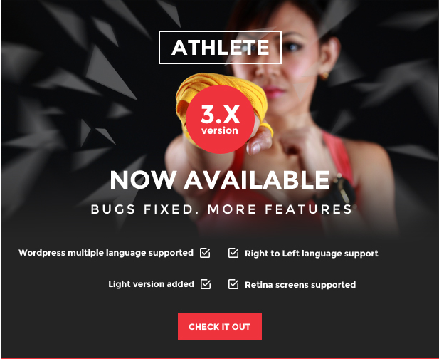 Athlete Fitness – Gym and Sport Theme