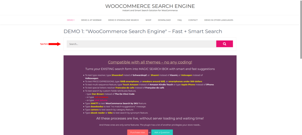 WooCommerce Search Engine