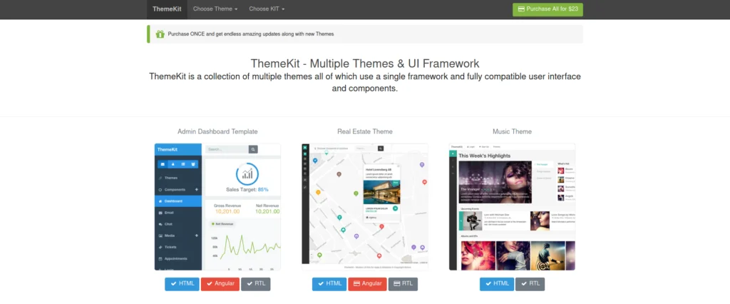 ThemeKit – Bootstrap Admin Theme Kit